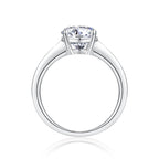 moissanite ring, oval moissanite, 4ct silver ring, S925 sterling silver ring, 4 prong ring, unisex wedding ring, engagement ring, anniversary jewelry, luxury silver jewelry, prom accessories, daily wear ring, gift jewelry