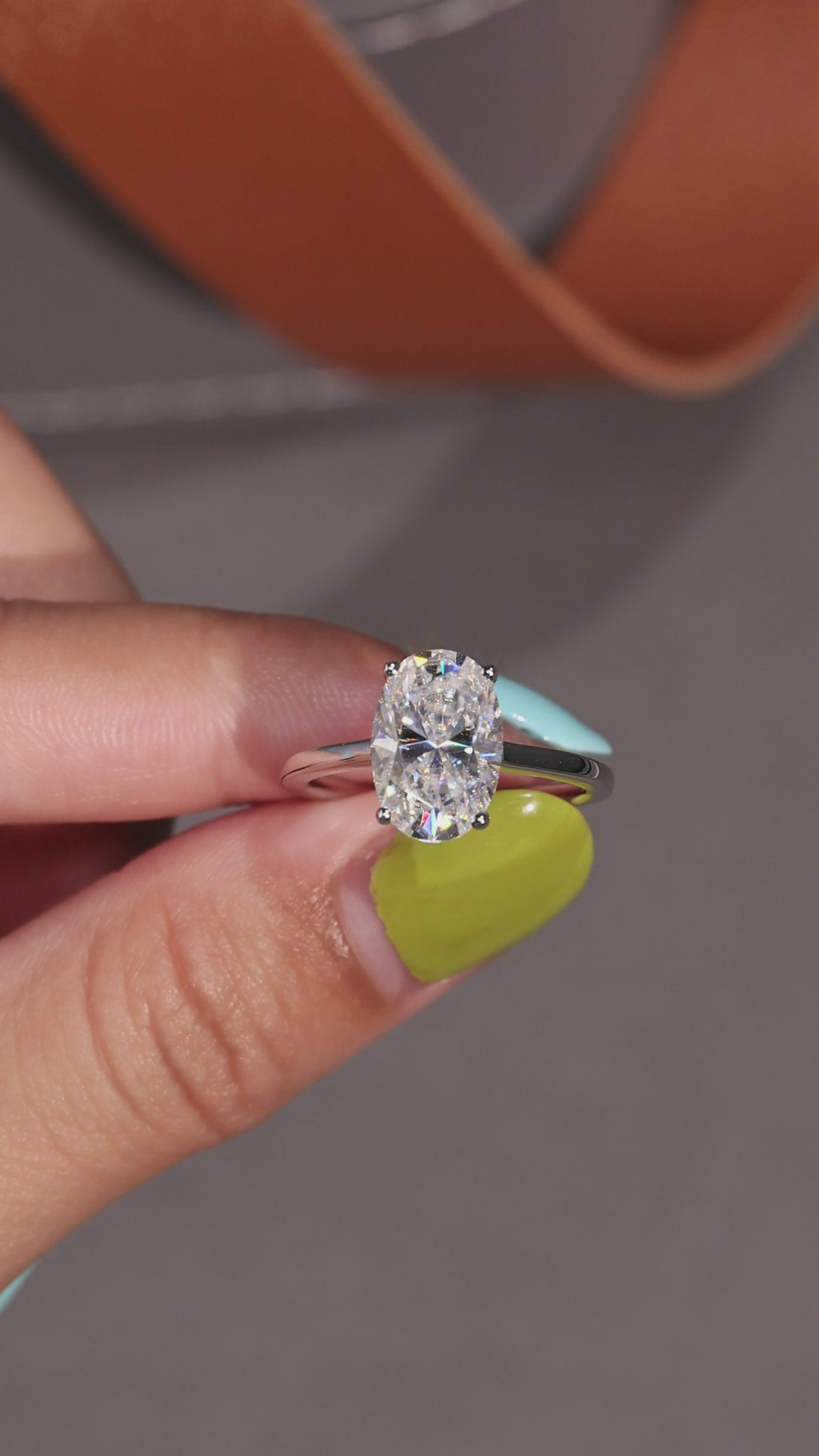 moissanite ring, oval moissanite, 4ct silver ring, S925 sterling silver ring, 4 prong ring, unisex wedding ring, engagement ring, anniversary jewelry, luxury silver jewelry, prom accessories, daily wear ring, gift jewelry